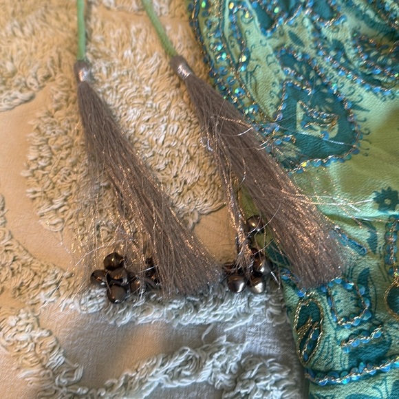 Soft Surroundings Green Long Flowing Skirt NWT - Picture 2 of 8